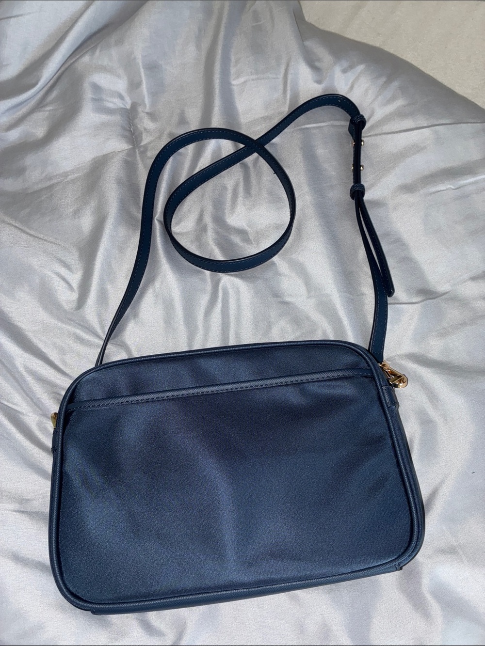 Michael Kors Navy Crossbody with Gold Accents - Picture 2 of 3
